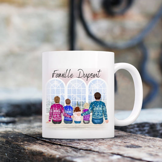 Mug personnalisé avec votre famille